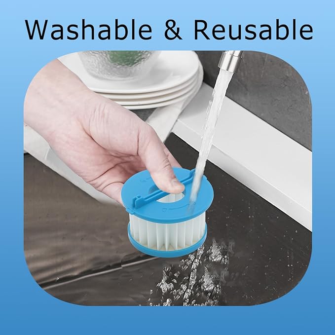 4 Pack A32F02 HEPA Filter Compatible with Ryobi 18V ONE+ Wet/Dry Hand Vacuum PCL702 PCL702B PCL702K