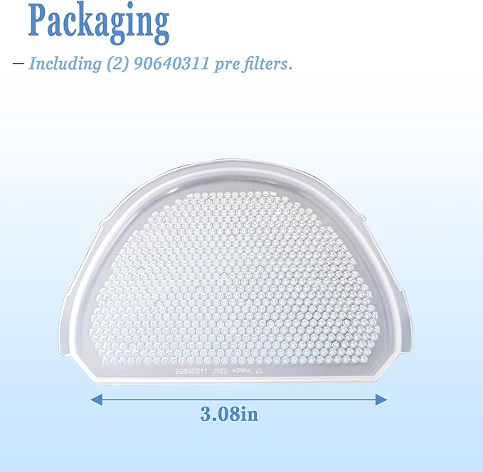 90640311 Vacuum Pre-filter Replacement For Black & Decker Hand Vacuum Filters HLVA315J HLVA320J (90640311-2Pcs)