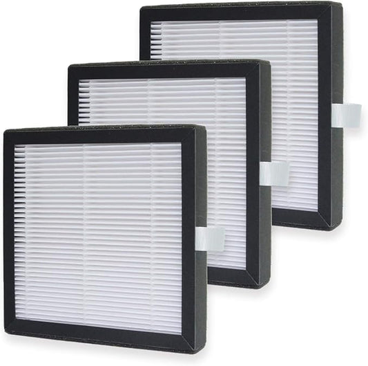 PUREBURG Replacement Filter Compatible with Afloia AQ8 Q8 & Honati Hysure Q7,Tenergy Sorbi 2-in-1 Dehumidifier (1000ML), 3-Pack HEPA