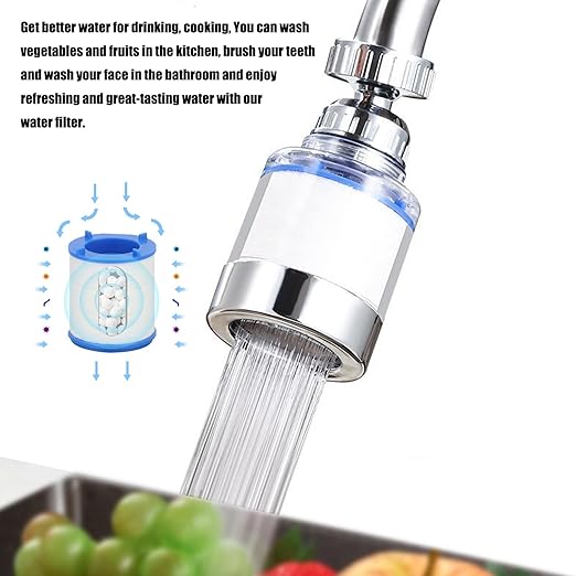 5 Pack Sink Water Faucet Filter Cartridge Replacements,Sink Water Filter Replacement Cartridge,Faucet Water Filter, Removes Chlorine Fluoride Heavy Metals