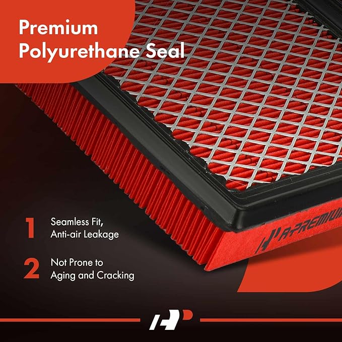 A-Premium High-performance, Pre-oiled Engine Air Filter Compatible with Nissan & Infiniti Models - FX35, FX50, M56, Q50, Q60, Q70, QX70, 300ZX, Juke, Rogue, Sentra- Replace# 16546-30P00