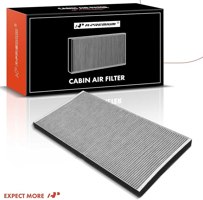 A-Premium Under Hood Cabin Air Filter w/Activated Carbon Compatible with Tesla S 2016-2023, Located Under Hood, Replace# 1059333