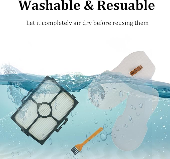 HZ4002 Filter Replacement and Odor Neutralizer Cartridge Kit for Shark HZ3002 HZ3000 HZ4001AMZ HZ4002 Stratos Ultralight Corded Stick Vacuum, Replace Parts XFFKHZ3000 XHFHZ3000 1541FC3000