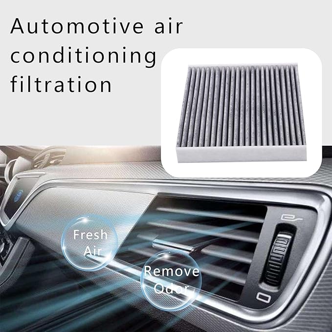Cabin Air Filter with Activated Carbon, Cabin Filter, Automotive Fresh Breeze Air Conditioner Filter, Car Air Filter Replacement for CP285 CF10285 Compatible with Most Vehicles