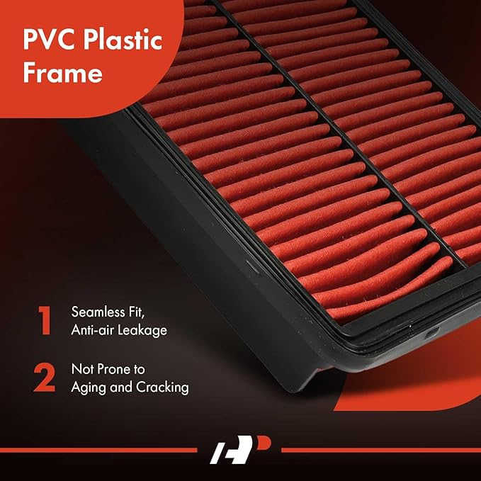 A-Premium 2-PC Pre-oiled Engine Air Filter Compatible with Hyundai Sonata 2011-2015, Santa Fe 2010-2012, Azera 2012-2017 & Kia Optima 2011-2016, Sorento 2011-2013, Cadenza 2014-2016