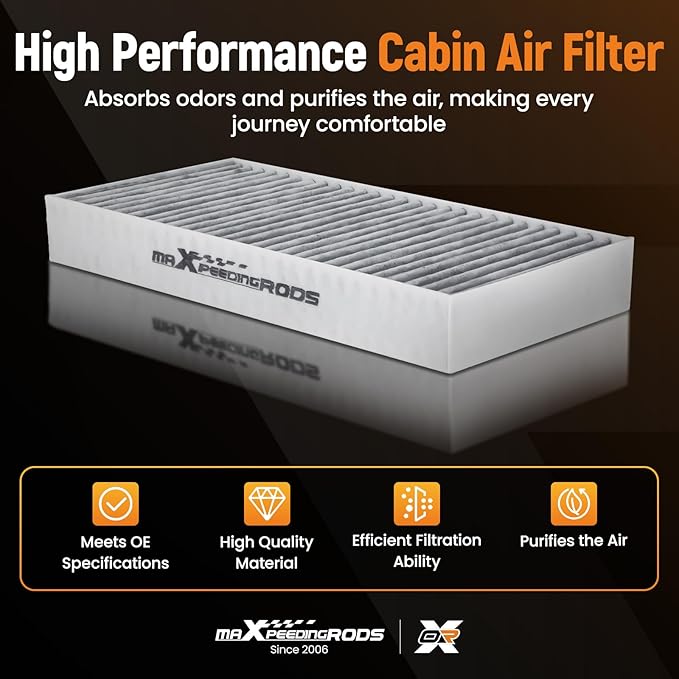 maXpeedingrods CF10135 ACF036 2-Pack Cabin Air Filter for Honda Civic 2001-2005, CR-V 2002-2006, Element 2003-2011, for Acura CSX 2006, EL 1997-2005, RSX 2002-2006
