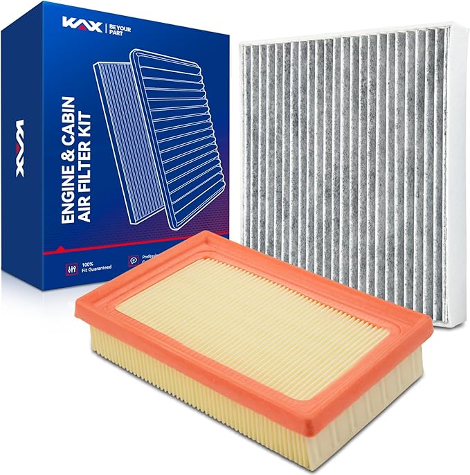 KAX Engine & Cabin Air Filter Kit, Replacement for Toyota Prius C 2012-2019, Prius 2016, Replace# CA11426 CF10285