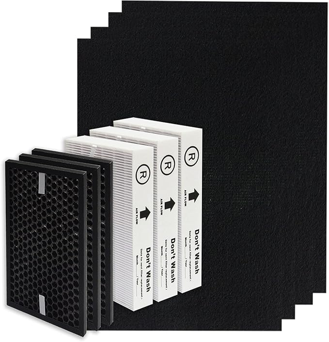 PUREBURG Replacement HEPA Filter Kit Compatible with Honeywell InSight Air Purifiers, HPA5300B / HPA5350, HRF-R3 HRFSC1 HRF-A300