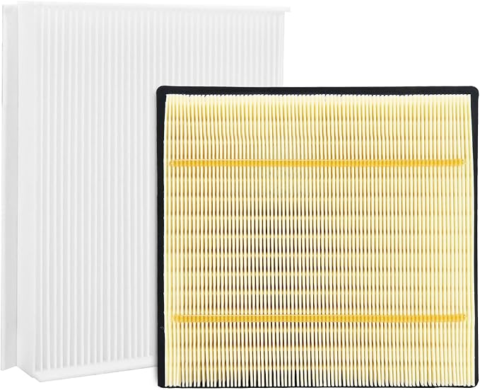 7C3Z-9601-A Engine Filter and FL3Z19N619A Cabin Air Filter Set Replacement for Ford F150 2015-2023, Replacement for Ford Expedition 2018-2024, Ford Lobo 2016-2022, Lincoln Navigator 2018-2024
