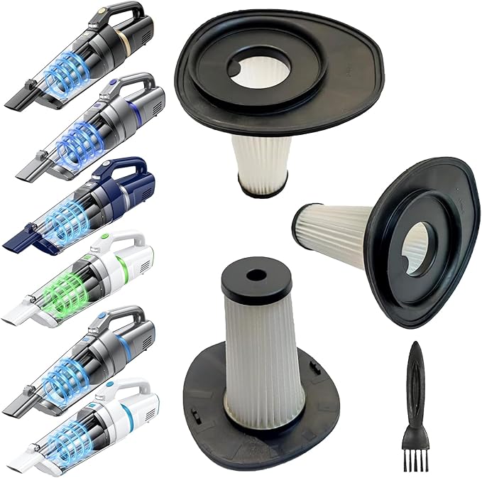 3Pack Hepa Filters Replacement Compatible with AHNR LT-156 and JONYJ LT-156 Handheld Vacuum Cordless, Washable and Durable Vacuum Filters.
