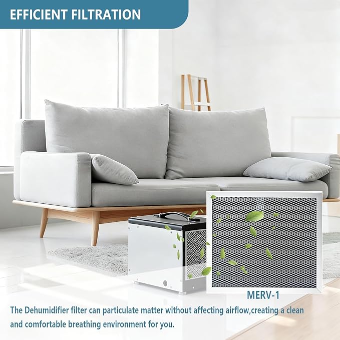 HD35P Dehumidifier Filters Compatible with Sentinel HD35P HS35 Dehumidifiers Alorair Crawl Space Dehumidifiers MERV-1 Aluminium Filter 9.45 x 8 x 0.4 inches, 4 Pack