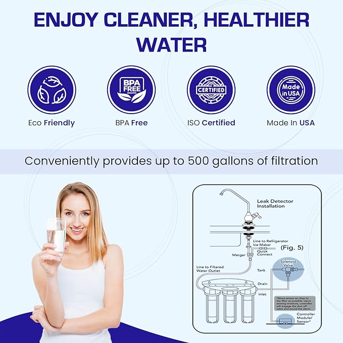 Arsenic Removal + SMART Refrigerator/In-line Water Filter System | Crystal Quest