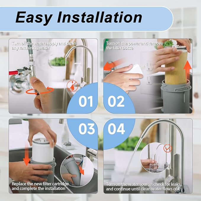 122943 E3 Carbon Filter Compatible with Amway eSpring Water Purifier（122940, 122941, 122942, 127721, 122940CA, 122941CA, 122942CA）, Made From Natural Fibers and PP Material. Ensures Your Water Safety.