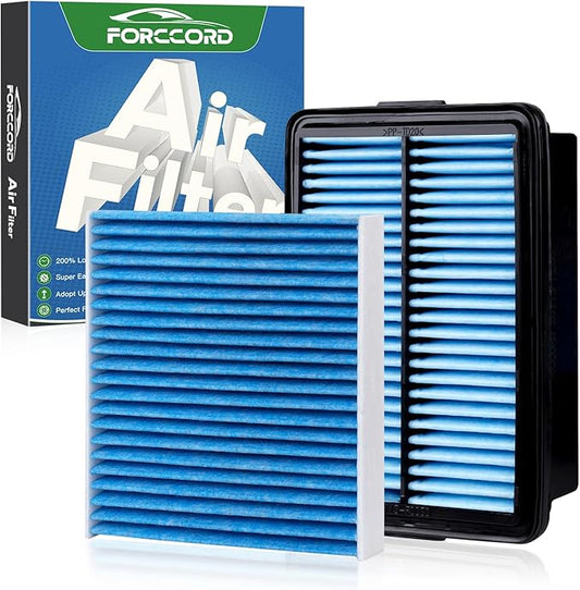Cabin & Engine Air Filter Fits for Kia Forte 2019-2024, Forte5 2020-2023, Hyundai Elantra 2017-2020, Elantra GT 2018-2020 Air Filter Replacement 97133-F2000 28113-F2000 Car Accessories