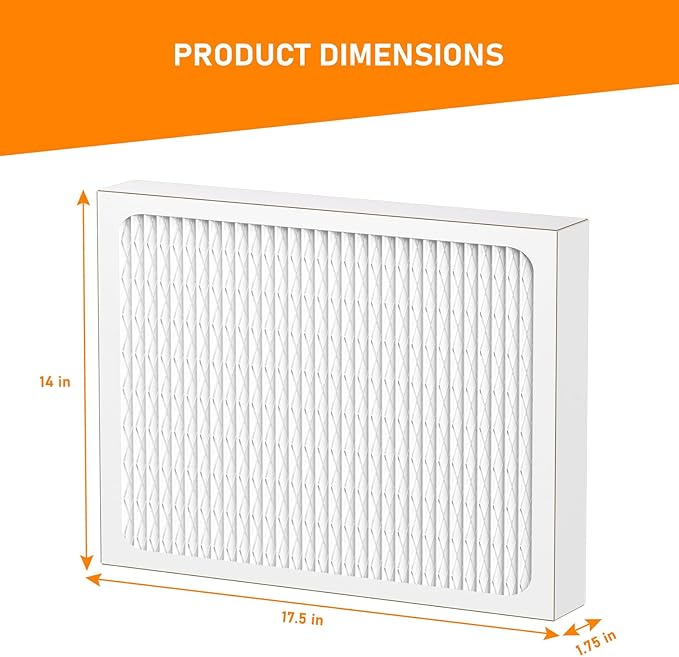 14 x 17.5 x1.75 MERV 13 Replacement Dehumidifier Filter Compatible with Santa Fe Advance90, Advance100, Advance120, Advance2, Honeywell DR90 & DR120 Dehumidifier Models, Pack of 4