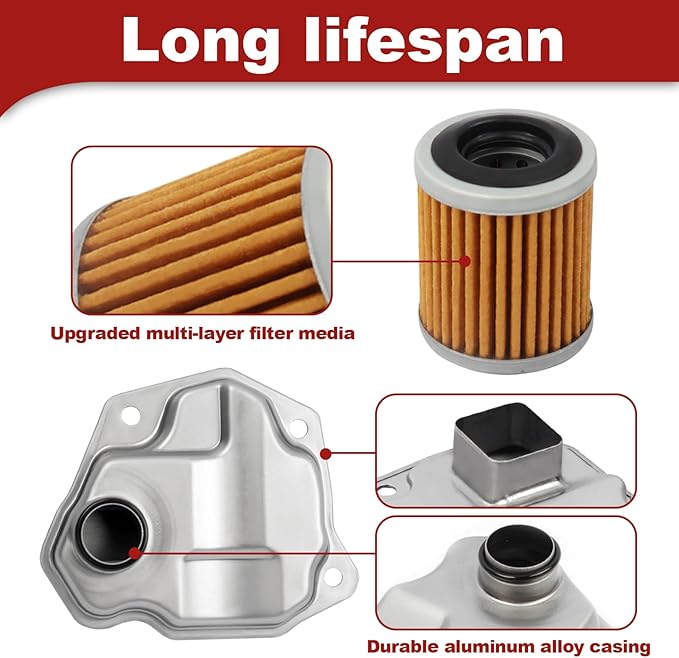 Transmission Oil Filter kit Compatible with NISSAN ALTIMA 2007-2013| NISSAN JUKE 2011-2016|NISSAN ROGUE 2008-2016| 313971XF0D, 317281XF03, 317281XF0A, 317281XZ0D, 31728X480A