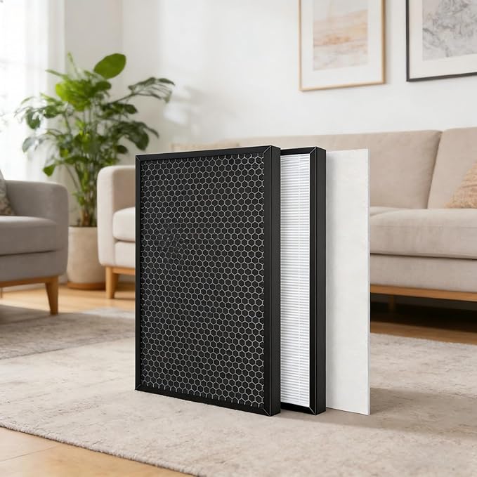 Air Purifier HEPA Filter,Compatible for Coway,Replacement Composite Activated Carbon Filter Spare Parts AP-1018F AP-1016N AP-1016P AP-1013A AP-1013F APMS-1014D