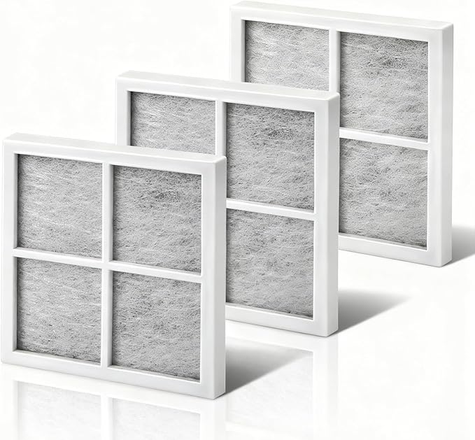 3 Pack LT120F Refrigerator Air Filter Replacement for LG & Kenmore Elite, 3-Layer Activated Carbon to Remove Odors & Keep Food Fresh, Compatible with ADQ73214402, ADQ73214404, 46-9918, 9918