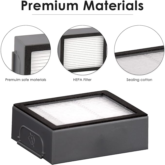 (14 Pack) j9+ j7+ HEPA Filter for iRobot Roomba j7+, j9+, Combo i5+ Combo j5+ Roomba i7 i7+ j7 Plus i3 i3+ i2 i2+ i1 i1+ i4 i6 i6+ i8 i8+ E6 E7 E I & J Series Filters Kit (NOT FOR Combo j7+ j9+ 10 Max