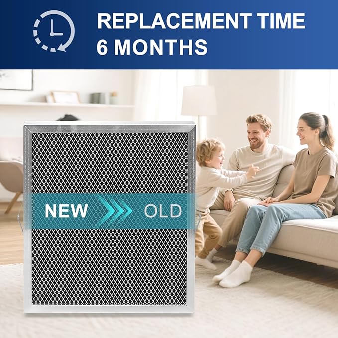 5881 Dehumidifier Filter MERV 8 Washable Compatible with Whole-House Dehumidifiers Models E100 E080 8192A and Dehumidifying Ventilator 8192A Replacement Filter 2 Packs