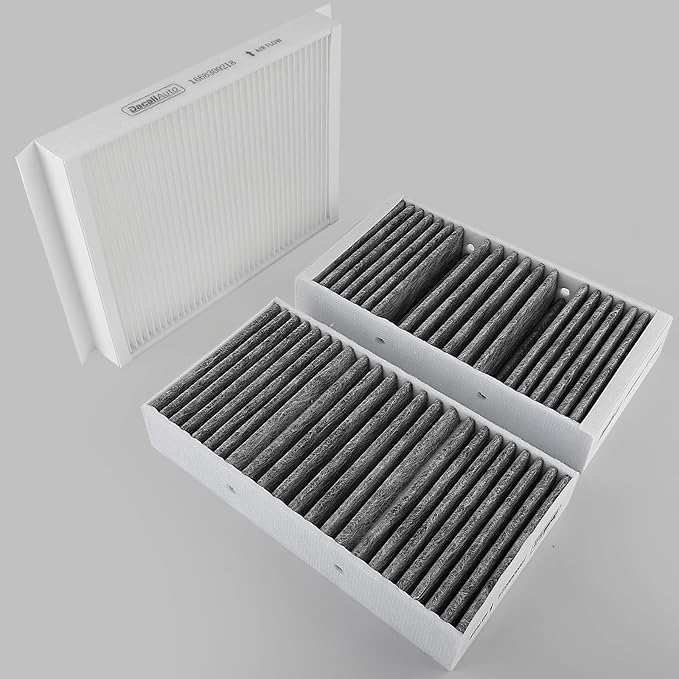 Cabin Air Filter Set Fits for Mercedes 2016-2019 GLE400 GLE350 GLE550e GLE43/GLE63 AMG; 2012-2015 ML350; 2017-2019 GLS450 GLS550; 2013-2016 GL450 GL550 GL63; Replace 1668300318 1668300218