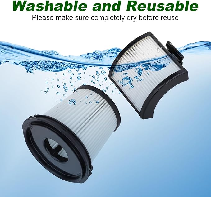 IW3511 BU3521 Filters For Shark IW3511 IW1111 IW1120 Detect Pro Lightweight Cordless Stick Vacuum Cleaner and Shark BU3523 Clean Empty Portable Handheld Vacuum,2 HEPA Filter + 2 Pre-motor Dust Filter