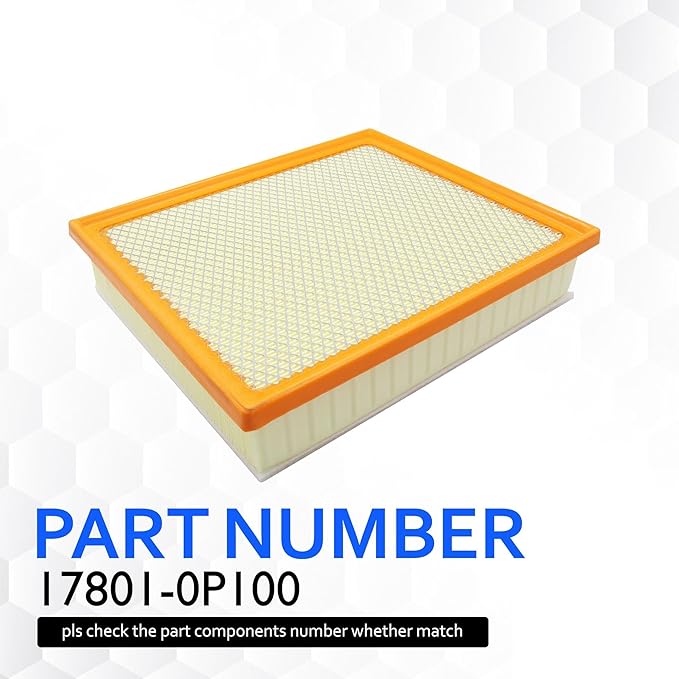 CA11895 Engine Air Filter Compatible with Toyota Sequoia 2014-2022, Tacoma 2016 2017 2018 2019 2020 2021 2022 2023, Tundra 2014-2021 3.5L 4.0L 4.6L 5.7L Replacement for 17801-0P100