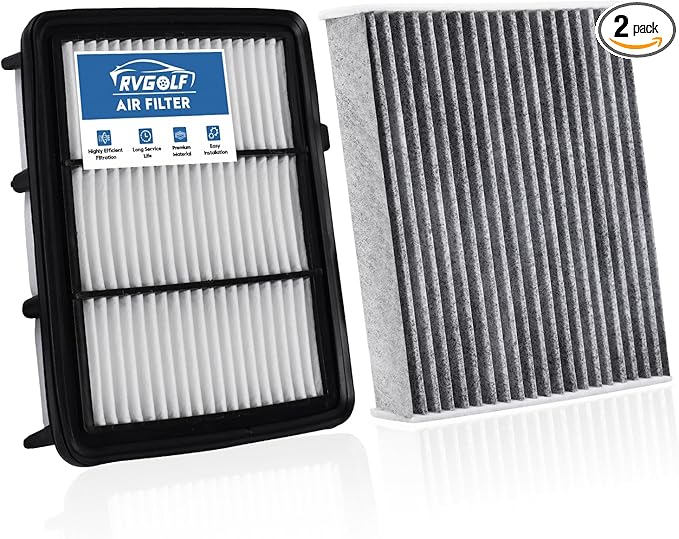 Engine+Cabin Air Filters Set Fit for Honda Accord (Gas Only, L4 1.5L) 2018 2019 2020 2021 2022 (Not For 2.0 Hybrid) Engine Air Filter for My Car Replace CF10134 CA12290