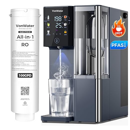 CT100-RO Replacement Filter | 𝐑𝐞𝐯𝐞𝐫𝐬𝐞 𝐎𝐬𝐦𝐨𝐬𝐢𝐬 RO Filter Cartridge for CT910/C5/CT910G Series | 100GPD 12-24 Months | NSF/ANSI372,42,58, Reduce TDS PFAS (CT100-RO)