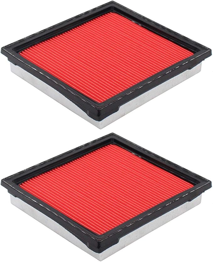 NewYall Pack of 2 Engine Air Filter for Infiniti G35 2007-2009, G25 2011-2012, G37 2008-2013, Q40/Q60 2014-2015, EX35 2008-2012, EX37 2013, QX50 2014-2017, Nissan 350Z 2007-2009, 370Z 2009-up