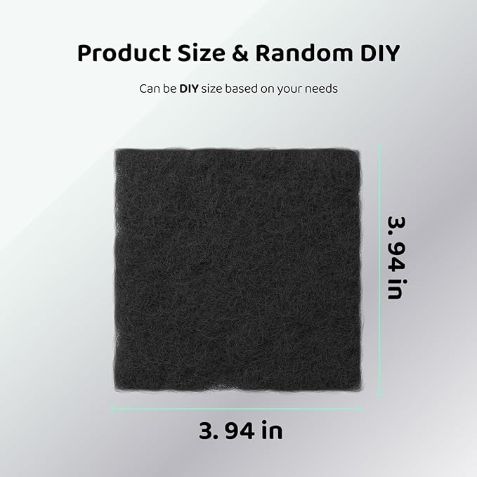 6Pcs Litter Box Filters Replacement for All Brand Stainless Steel Litter Box, Size 4 x 4inch Random DIY, Odor Control