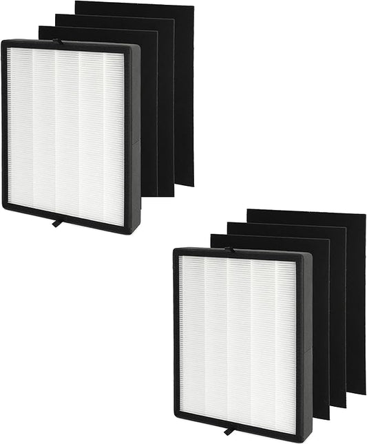 Flintar B4-Fresh Replacement Filter, Compatible with Alen BreatheSmart Flex and 45i Air Purifier, H13 Grade High Efficiency Air Filtration with 12 oz. Activated Carbon Pellets, 2-Pack