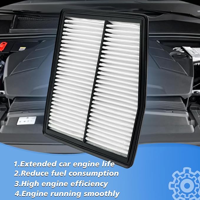 Cabin and Engine Air Filter Fits for Santa Fe Hybrid 2021-2025, Sonata Hybrid 2020-25, Tucson Hybrid 2022-25, Sorento Hybrid 2021-25, Sportage Hybrid 2023-25, Fits 97133L1000, 28113-L5100