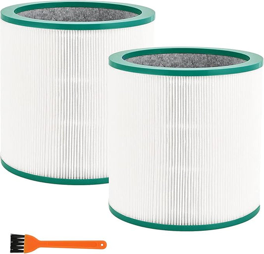 2 Pack Dyson TP02 Air Purifier True HEPA Filters Replacement for Dyson Pure Cool Link TP01, TP02, TP03, AM11, BP01 Tower Air Purifier, Compare to Part # 968126-03 2 Pack TP02 Air Purifier True Filters