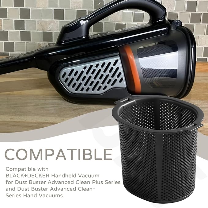 N651381 Vacuum Pre-Filter & HHVKF10 Filter for Black & Decker Vacuum Cleaner HHVK, HHVK320J, HHVK320J10, HHVK320JZ01, HHVK320J12, HHVK415B01, HHVK515J, HHVK515JP Handheld Vacuum Filter Washable