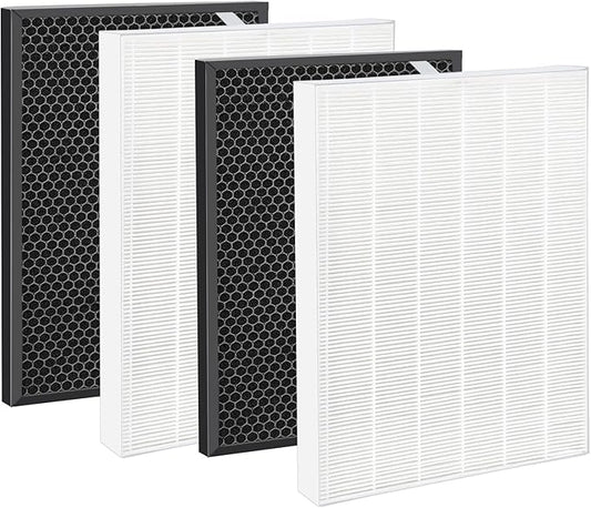 2 Pack XQ Replacement Filter X Compatible with Win-ix XQ, XQ Pro Tower Air Cleaner Purifier, 1712-0089-01-0101-02, True Fliter& Activated Carbon Filters