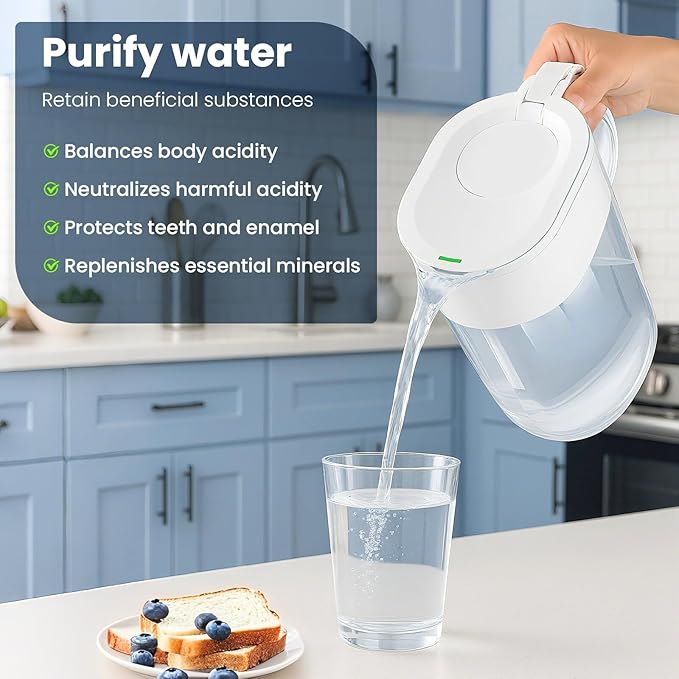 Water Filter Replacement for All Water-drop Pitcher Filtration System, Fit for Water-drop, WD-PF-01A Plus, Reduces PFAS, PFOA/PFOS, Chlorine, 3 Months or 200+ Gallons (Pack of 3)