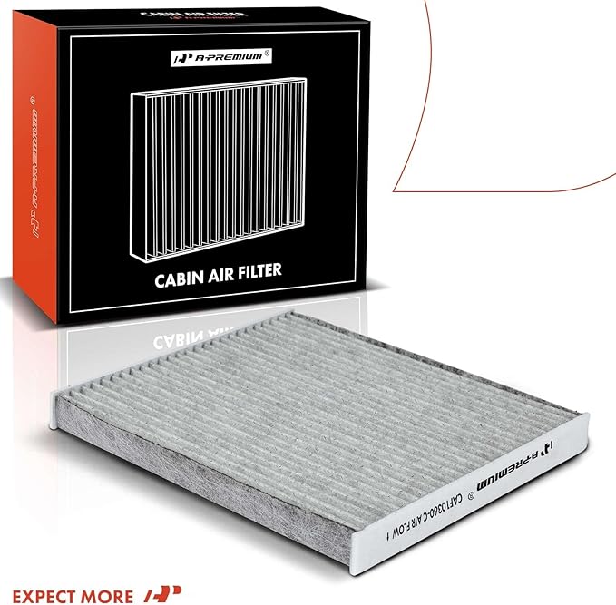 A-Premium Cabin Air Filter with Activated Carbon Compatible with Chevrolet Cobalt 2005-2010, HHR 2006-2011 & Pontiac G5 2007-2010 & Pursuit 2005-2006 & Saturn Ion 2003-2007, Replace# 52493319