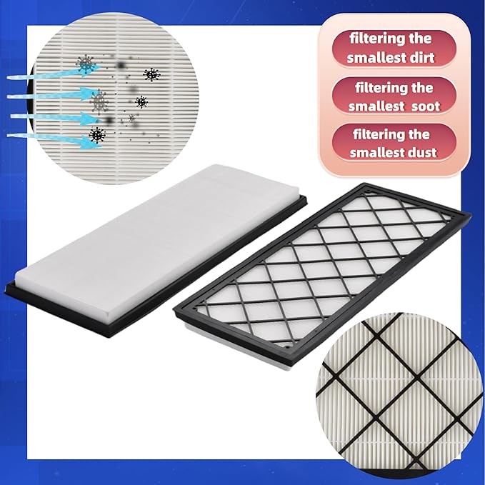 1658375-00-A 1658376-00-A Cabin Air Filter,Air Intake Filter with Activated Carbon,Fit for Tesla Model Y 2020-2024 Replace 1658375-00-A 1658376-00-A(4PCS)