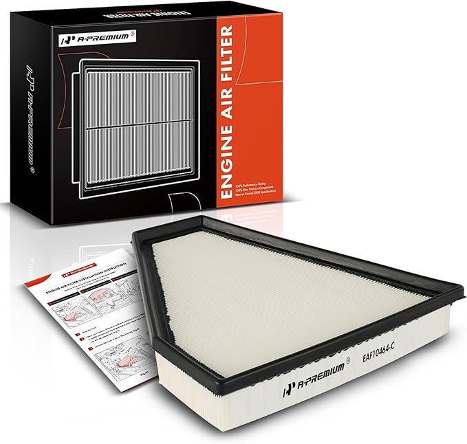 A-Premium Front Engine Air Filter Compatible with BMW 325i 2006, 325xi 2006, 328i 2007-2013, 328i xDrive 2009-2013, 328xi 2007-2008, 330Ci 2006, 330i 2006, 330xi 2006, 128i 2008-2013, 3.0L