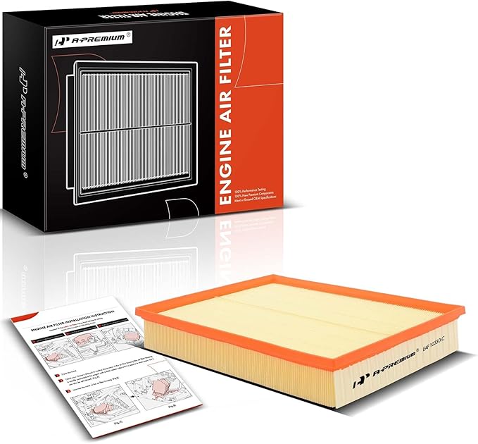 A-Premium Engine Air Filter Compatible with Dodge & Mercedes-Benz & Freightliner Sprinter 2500,3500, 2007-2022, Flexible Panel, Replace# 2E0129620B