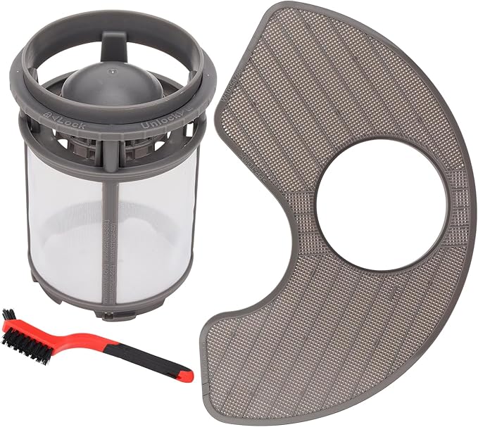 W10872845 Dishwasher Pump Filter Replacement Cup & WPW10463906 Screen Filter - Compatible with Whirlpool/Kenmore/KitchenAid Dishwasher- Replaces AP6030094 W10393351 AP6021820 PS11755148 2312301