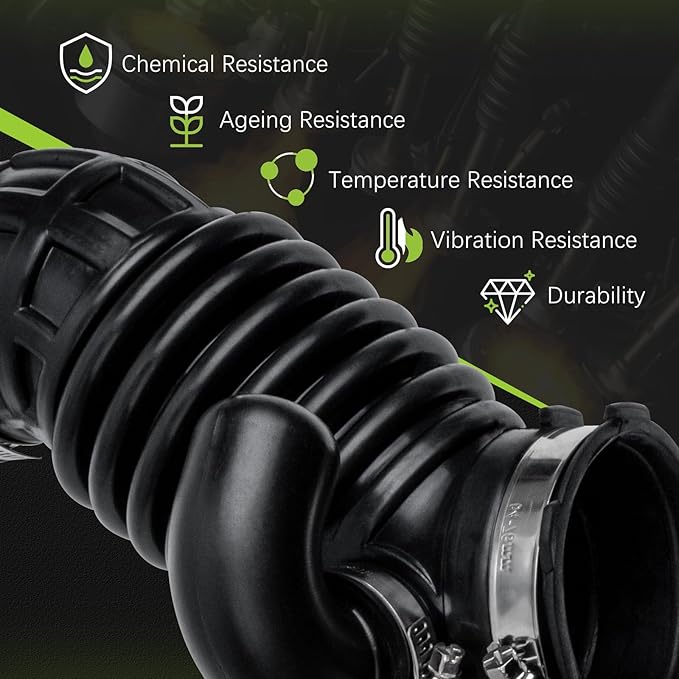 16576-ET00A Engine Air Intake Hose Tube With Clamps for 2007 2008 2009 2010 2011 2012 Nissan Sentra 2.0L