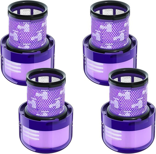 4 Pack Vacuum Filter Replacement Compatible with Dyson V11/V15 Series Vacuum Cleaners, Cordless Vacuum Filter Accessories, Effective Cleaning, Home Cleaning Helper, 4 Rear-Filters (4)
