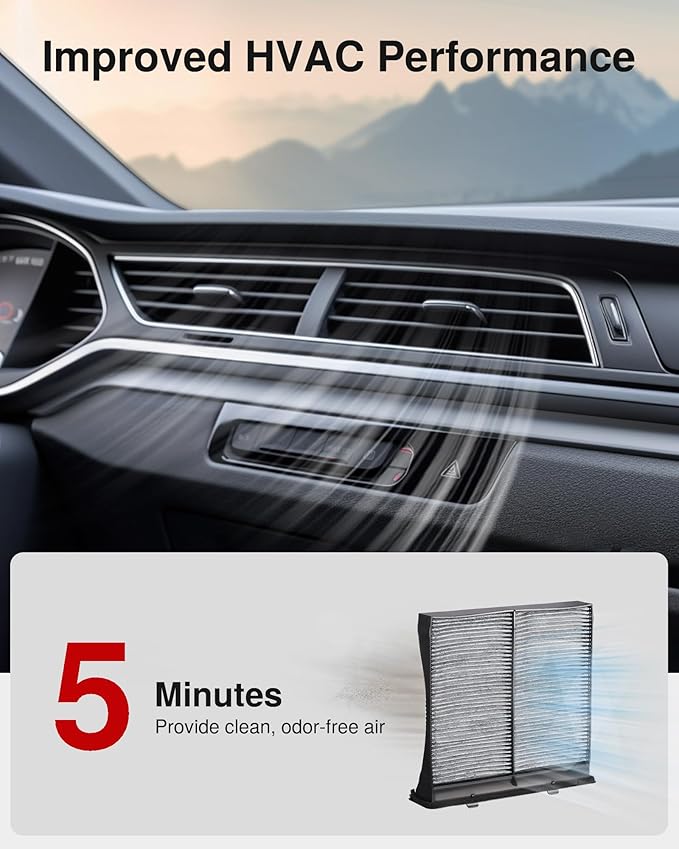 Puroma Cabin Air Filter with Activated Carbon, Replacement for CP930, CF10930, CAF1869P, Subaru: 72880-FG000, Compatible with Crosstrek, Forester, Impreza, WRX, WRX STI, XV Crosstrek