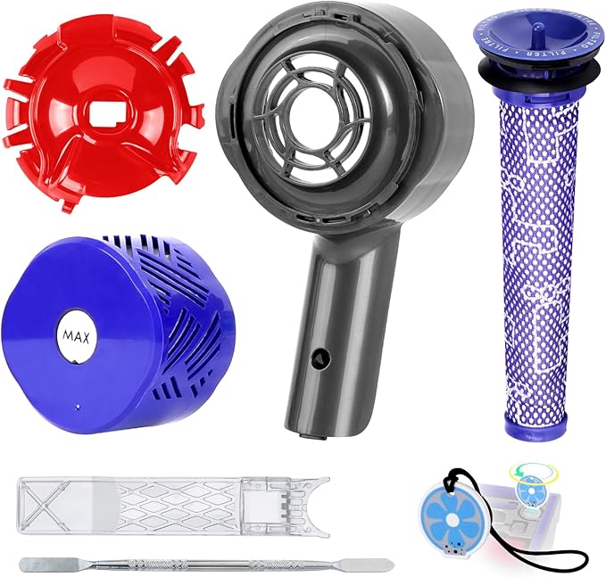 Motor Rear Cover+ HEPA Post & Pre Filter+ Exhaust Cover Replacement Compatible with Dyson V6 DC58 DC59 DC62 DC72 DC74 SV03 SV04 SV05 SV06 SV07 SV09 Vacuum Cleaner Filter Replacement