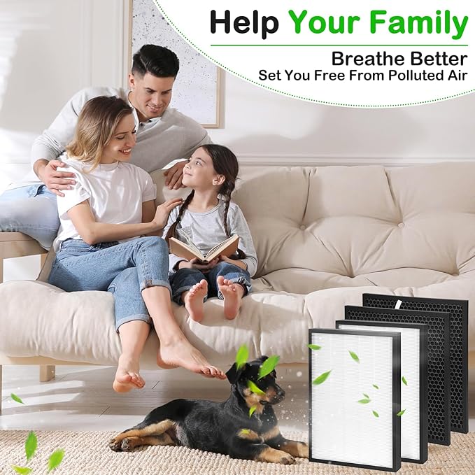 HR950 Replacement Filter Compatible with Winix HR950 and HR1000 ZERO PRO ZERO/j Air Purifiers 117130 Filters include 2 HEPA filters and 2 activated carbon filters Upgraded Version