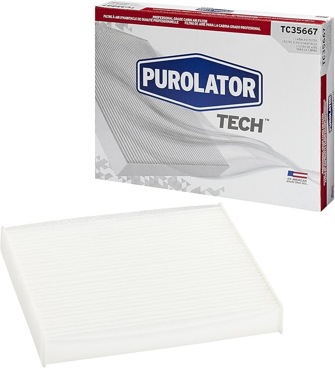 Purolator TC35667 PurolatorTECH Cabin Air Filter Compatible With Toyota Camry, RAV4, Corolla, Highlander, Tundra, 4Runner, Sienna, Prius, Subaru Outback, Legacy, Lexus ES350, RX350, GX460 and IS250