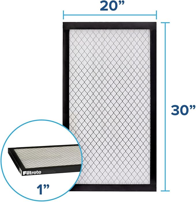 Filtrete 20x30x1 AC Furnace Air Filter, MERV 14, MPR 2500, High Performance Premium Allergen, Ultrafine Particles, Bacteria & Virus Filter, CERTIFIED Asthma & Allergy Friendly, 4-Pack