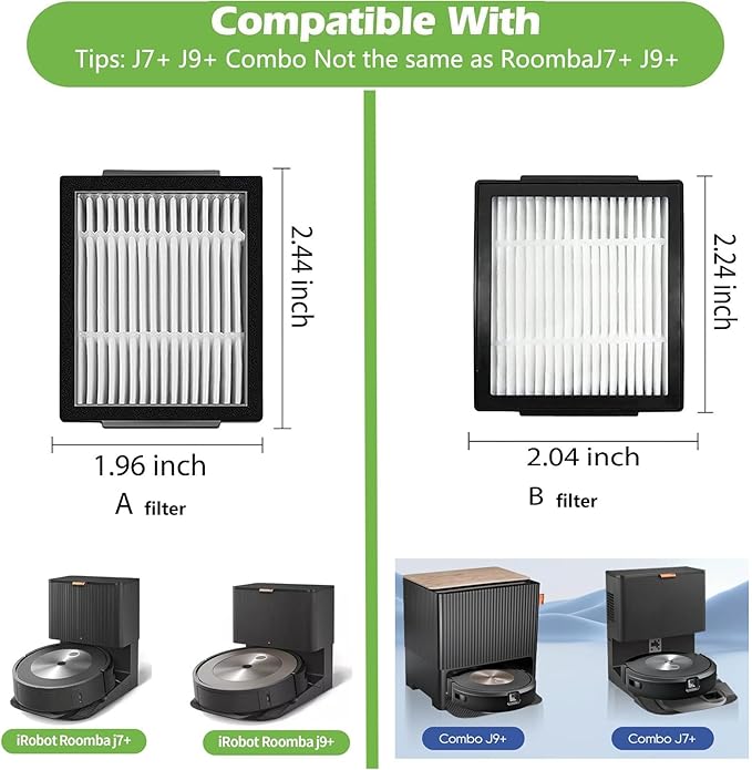 Replacement Parts - Replenishment Kit Compatible with iRobot Roomba All e i and Some j Series, i1, i1+, i3, i3+, i4, i4+, i5, i5+, i7, i7+, i8+, j5, j5+, j7, j7+, j8, j8+, j9+
